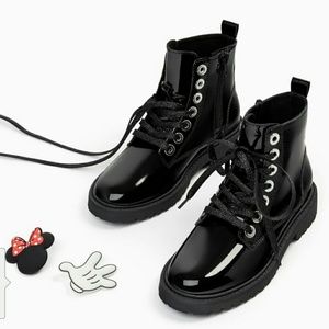 ZARA patent leather boots